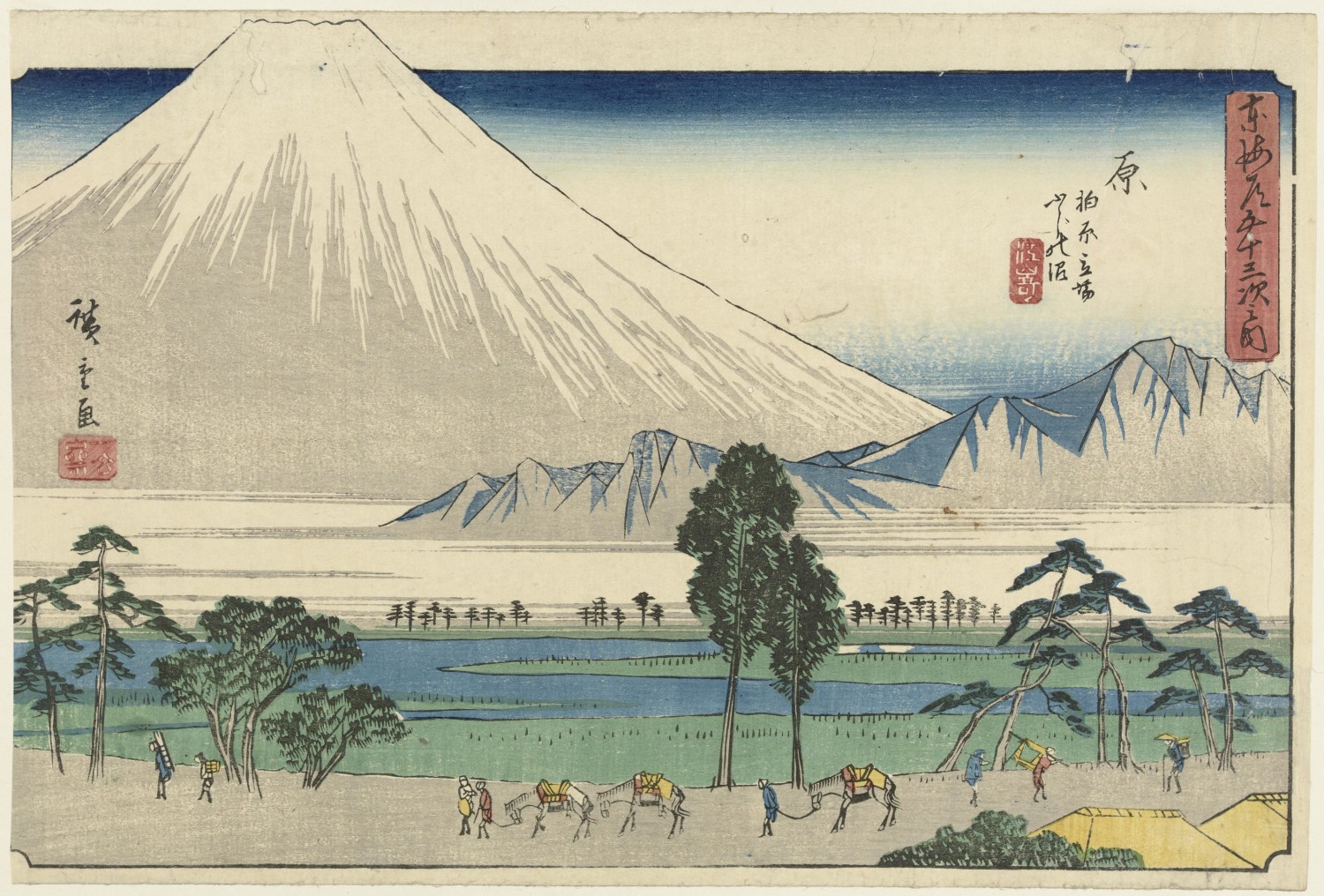 Ando Hiroshige, Hara from Gyosho Tokaido