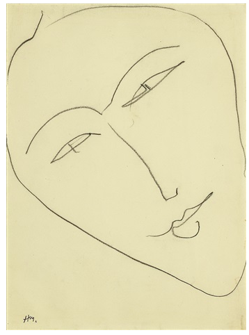 Henri Matisse Tete de femme 1952