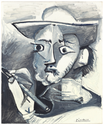 Pablo Picasso Le peintre au chapeau