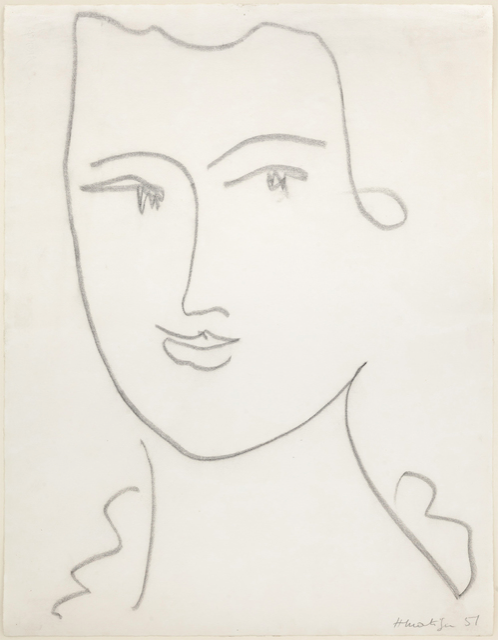 Matisse Tete du femme 1951