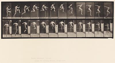 Eadweard Muybridge Jumping Running Straight High Jump Shoes