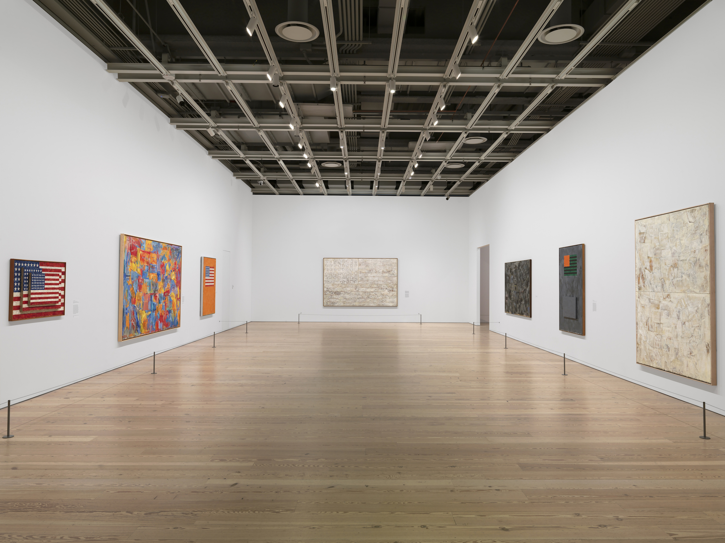 Installation view Jasper Johns: Mind/Mirror Whitney Museum of American Art New York