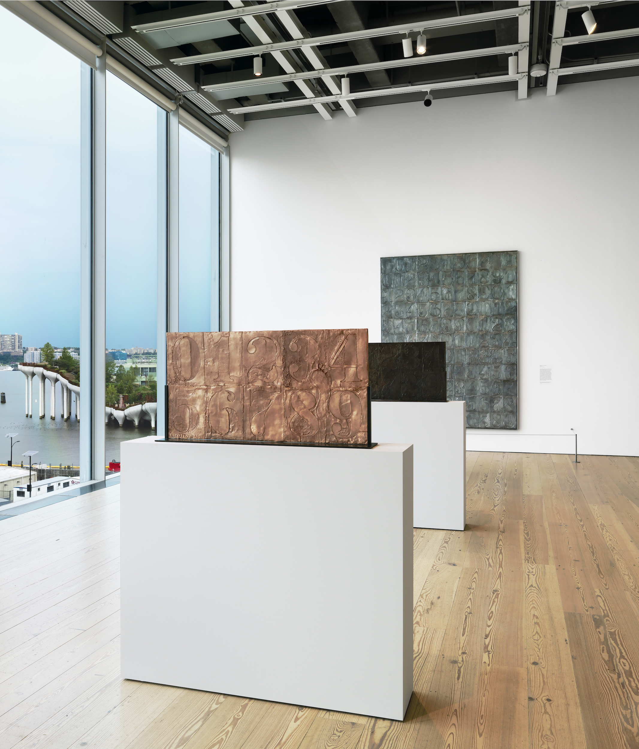 Installation view Jasper Johns: Mind/Mirror Whitney Museum of American Art New York