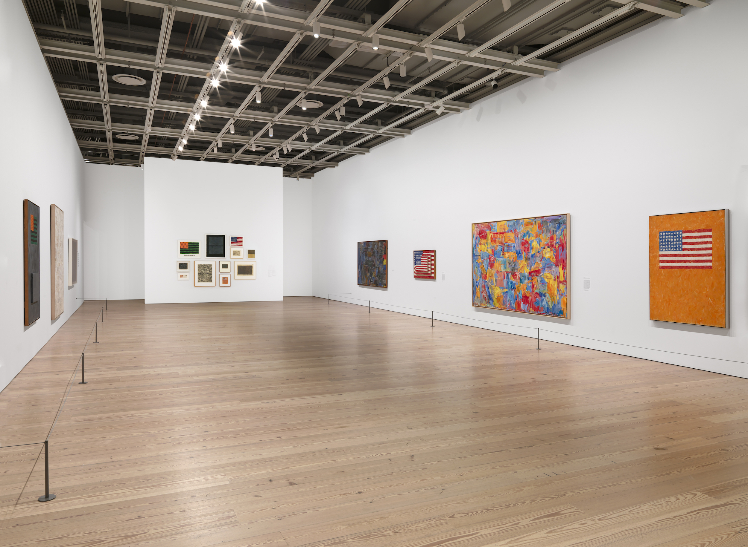 Installation view Jasper Johns: Mind/Mirror Whitney Museum of American Art New York